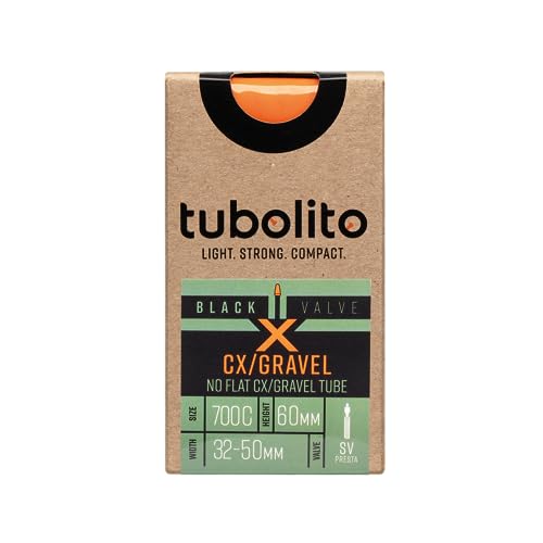 X-Tubo-Schlauch – CX/Gravel – 700c/30 Zoll – 60-mm-Ventil – Schwarz von Tubolito