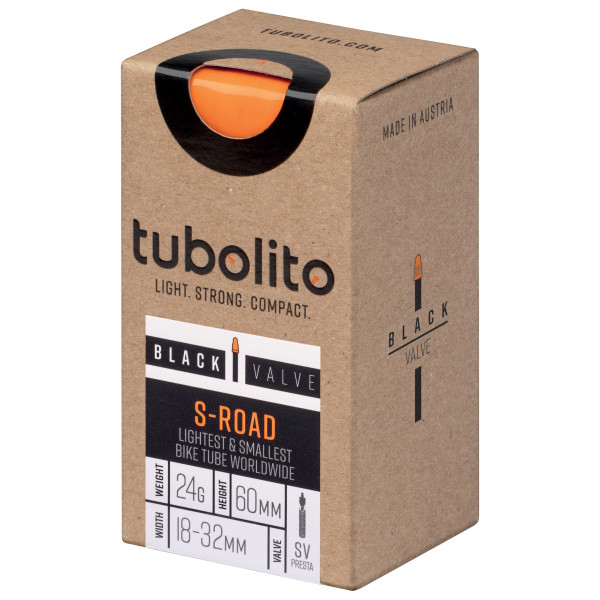 Tubolito - S-Tubo-Road-700C-SV60 - Fahrradschlauch Gr 700C-SV60 schwarz von Tubolito