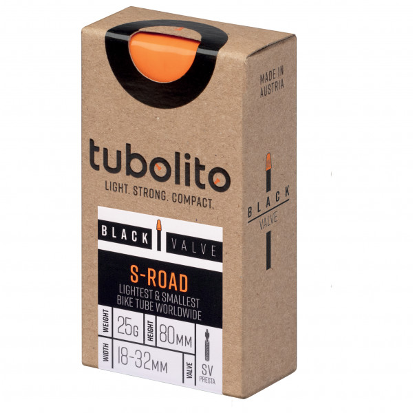 Tubolito - S-Tubo-Road-700C-SV80 - Fahrradschlauch Gr 700C-SV80 schwarz von Tubolito