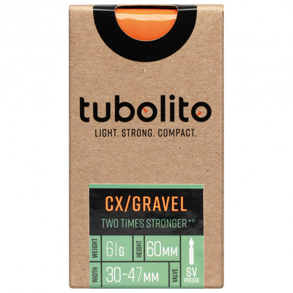 Tubolito - Tubo-CX / Gravel-All-SV60 - Fahrradschlauch Gr SV60 orange von Tubolito