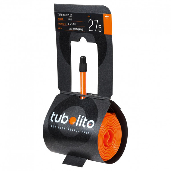 Tubolito - Tubo-MTB-27,5''-Plus - Fahrradschlauch Gr 27,5'' orange von Tubolito