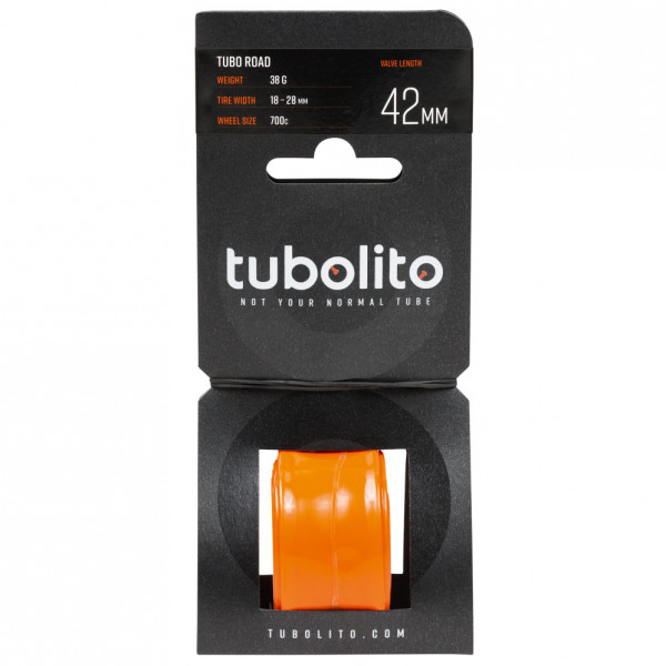 Tubolito - Tubo-Road-700C-SV42 - Fahrradschlauch Gr 700C-SV42 schwarz von Tubolito