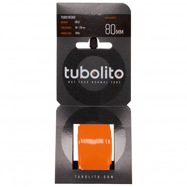 Tubolito - Tubo-Road-700C-SV80 - Fahrradschlauch Gr 700C-SV80 schwarz von Tubolito