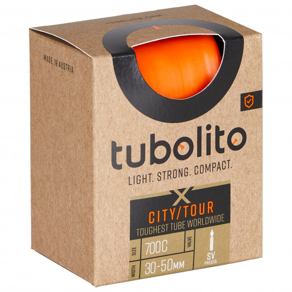 Tubolito - X-Tubo-City / Tour-SV - Fahrradschlauch Gr One Size orange von Tubolito