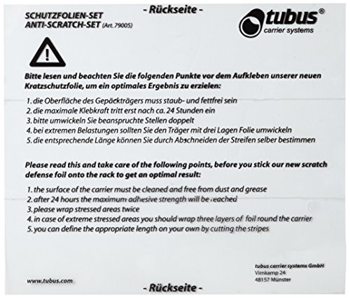 Tubus Schutzfolienset Antiscratch, transparent, One Size von Tubus