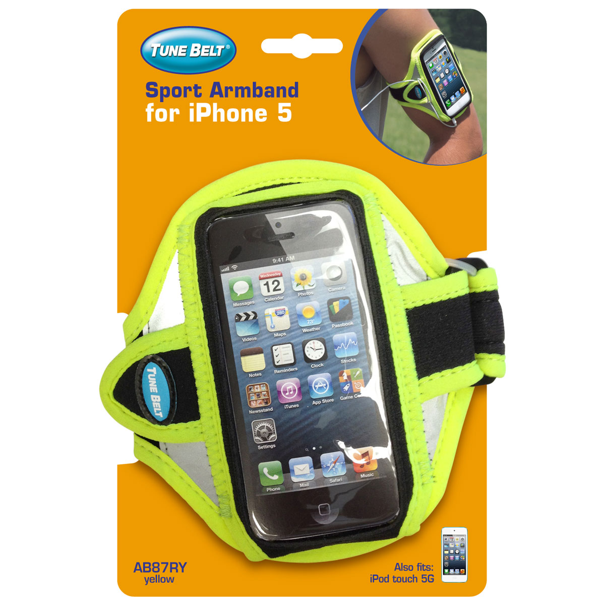 Tune Belt Sport Arm Band für iPhone 5 & iPod Touch 5G (Neon) von Tune Belt