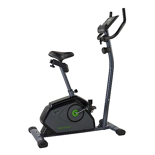 Tunturi Cardio Fit B40 Heimtrainer fahrrad / Fitnessfahrrad / Hometrainer fahrrad trainer mit Niedriger einstieg + LCD-Bildschirmanzeige und Tablethalterung - Schwarz von Tunturi