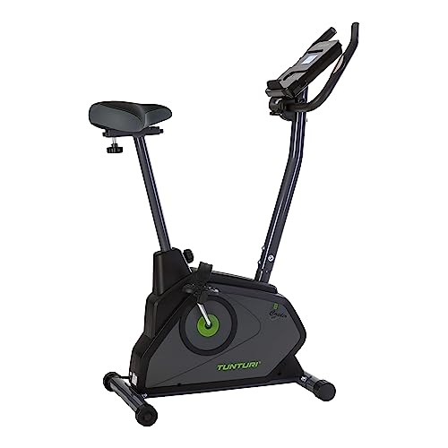 Tunturi Cardio Fit E30 Ergometer heimtrainer fahrrad Fahrradergometer Hometrainer fahrrad trainer mit Handpulssensoren Tablethalterung Magnetbremssystem LCD-Bildschirmanzeig von Tunturi