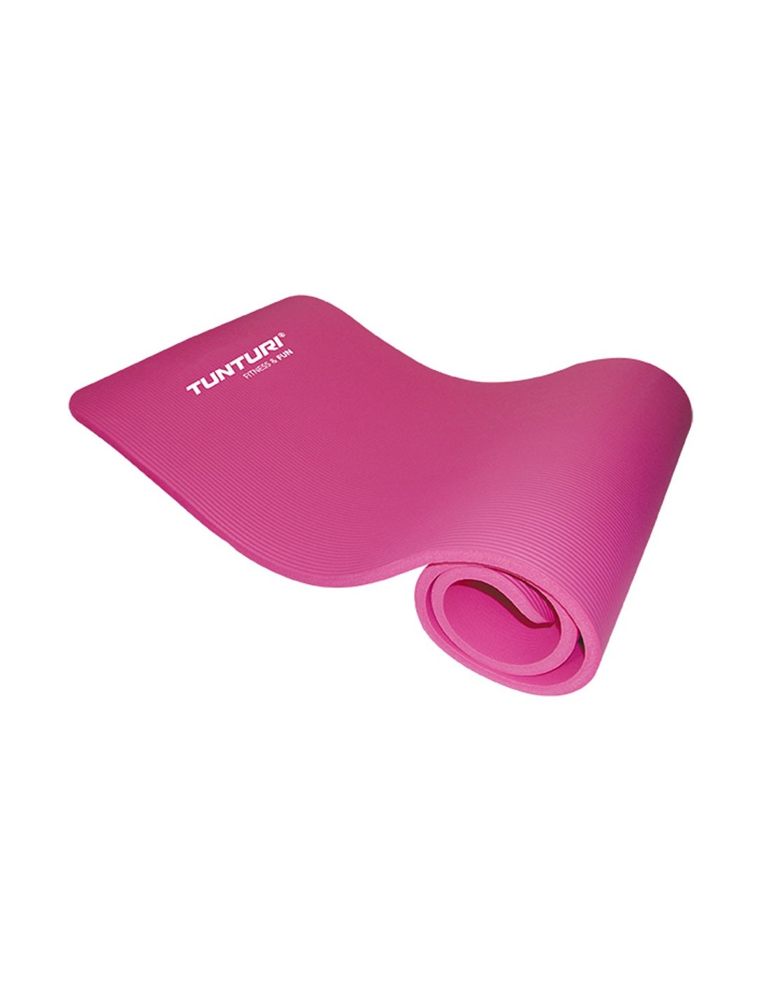 Tunturi Fun Fitnessmatte mit Tasche pink Fitnessmattengröße - Länge 180-190cm, Breite bis 60cm, Fitnessmattenstärke - 1,5cm, von Tunturi