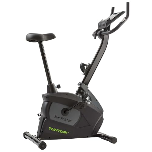 Tunturi Heimtrainer Star Fit B100 - Ergometer fahrrad - Hometrainer - Fitnessfahrrad für Zuhause - 16 Widerstandsstufen - 15 Ausbildungsprogramme - mit Herzfrequenz-Sensoren - LCD-Display von Tunturi