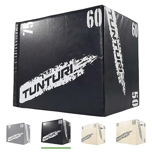 Tunturi Plyo Box, Soft Plyometric Box, Fitnessbox, 50 x 60 x 75 cm, Holz mit Eva von Tunturi