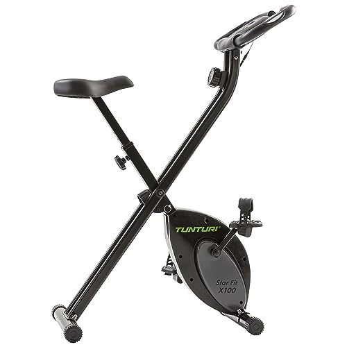 Tunturi Star Fit X100 X-bike Heimtrainer - Heimtrainer fahrrad - Hometrainer für Zuhause - 8 Widerstandsstufen - Klappbar - mit Herzfrequenz-Sensoren von Tunturi