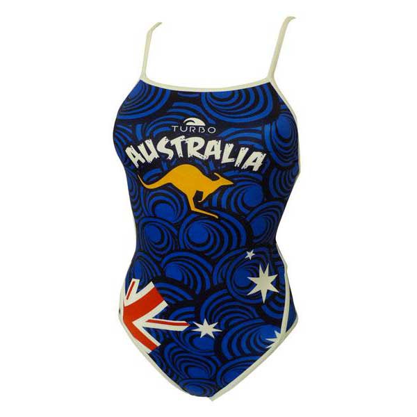 Turbo Australia 2011 Thin Strap Swimsuit Blau 7-8 Years Mädchen von Turbo