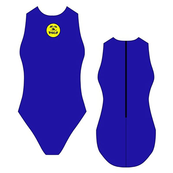 Turbo Basic Waterpolo Royal Swimsuit Blau 11-12 Years Mädchen von Turbo