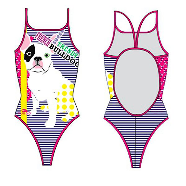 Turbo Bulldog Swimsuit Rosa 5XL Frau von Turbo