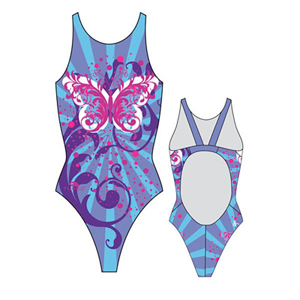 Turbo Butterfly Stars Pro Resist Swimsuit Blau XL Frau von Turbo