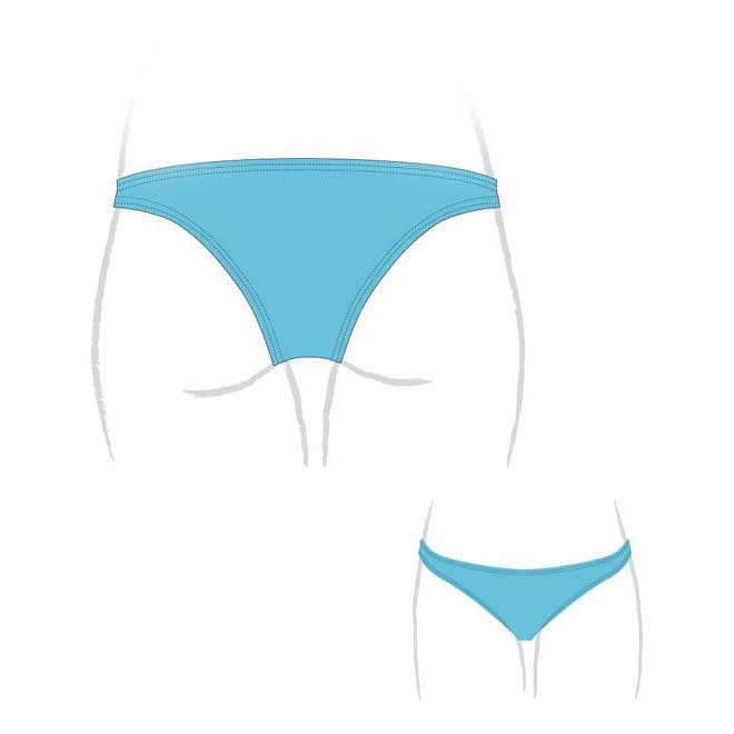 Turbo Capri Bikini Bottom Blau 4XL Frau von Turbo