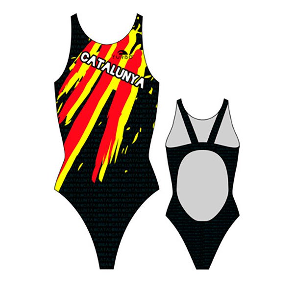 Turbo Catalonia Pro Resist Swimsuit Schwarz 3XL Frau von Turbo