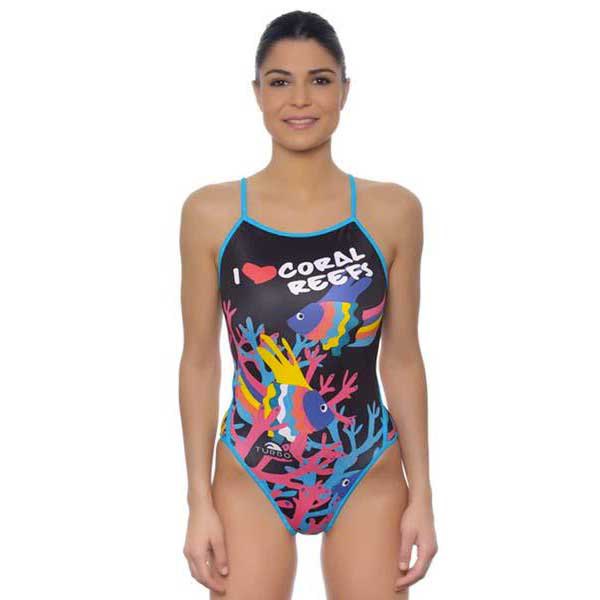 Turbo Coral Reeps Swimsuit Schwarz 3XL Frau von Turbo