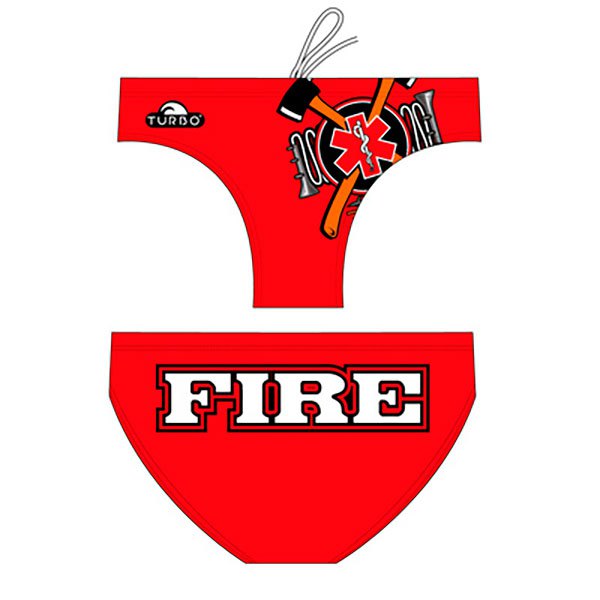 Turbo Fire Swimming Brief Rot 4XL Mann von Turbo