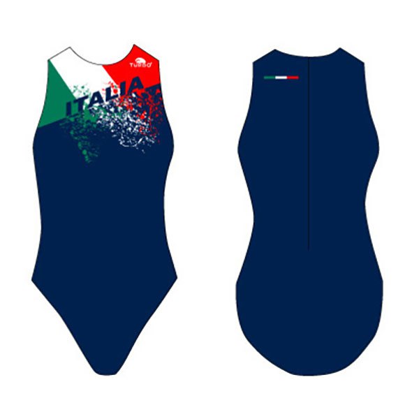 Turbo Italy Splash Swimsuit Blau 2XL Frau von Turbo