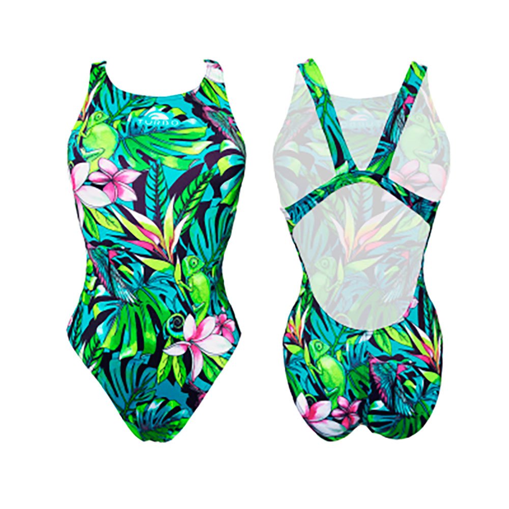 Turbo Jungle Bird Swimsuit Mehrfarbig 5-6 Years Mädchen von Turbo