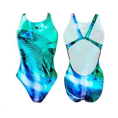 Turbo Light Swimsuit Blau 2XL Frau von Turbo