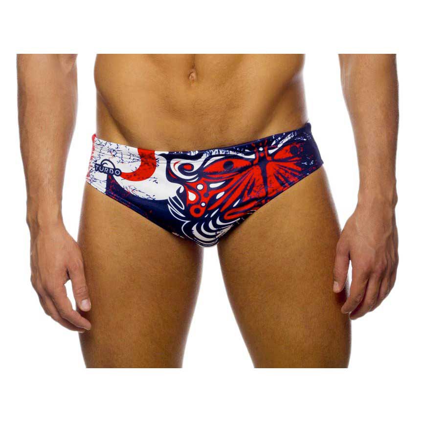 Turbo Maori Flags Swimming Brief Rot 4XL Mann von Turbo