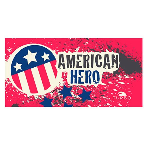 Turbo Microfiber American Hero Towel Rot von Turbo