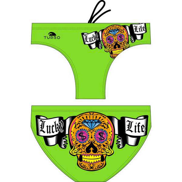 Turbo Money Skull Swimming Brief Grün 4XL Mann von Turbo