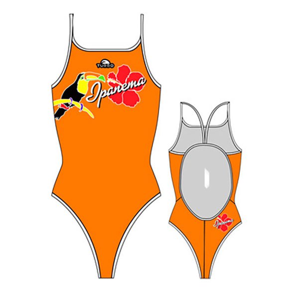 Turbo New Ipannema Thin Strap Swimsuit Orange 9-10 Years Mädchen von Turbo