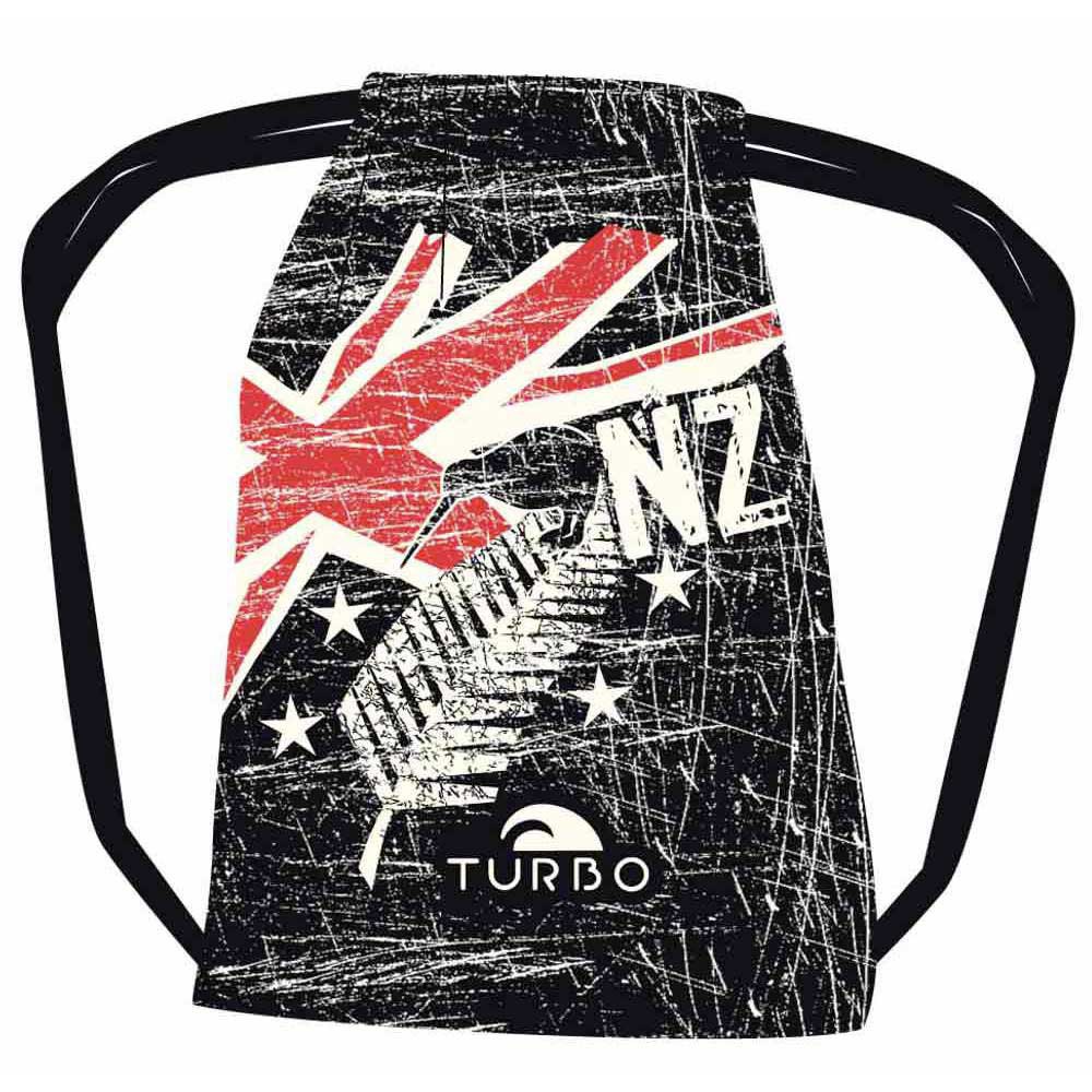 Turbo New Zealand Drawstring Bag Rot,Schwarz von Turbo