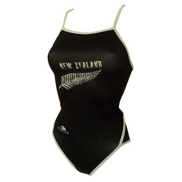 Turbo New Zealand Thin Strap Swimsuit Schwarz 12-24 Months Mädchen von Turbo
