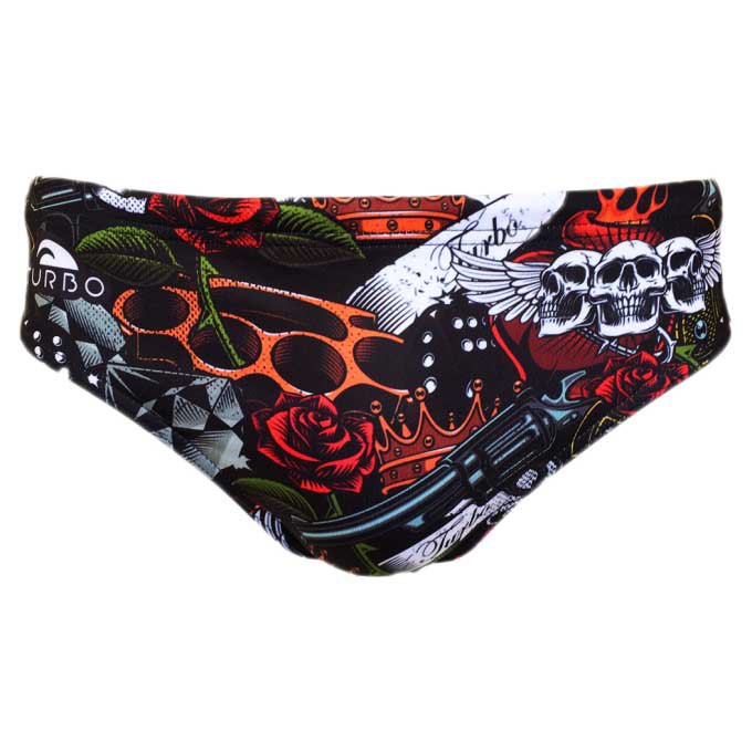 Turbo Old Tatoo Swimming Brief Rot 4XL Mann von Turbo