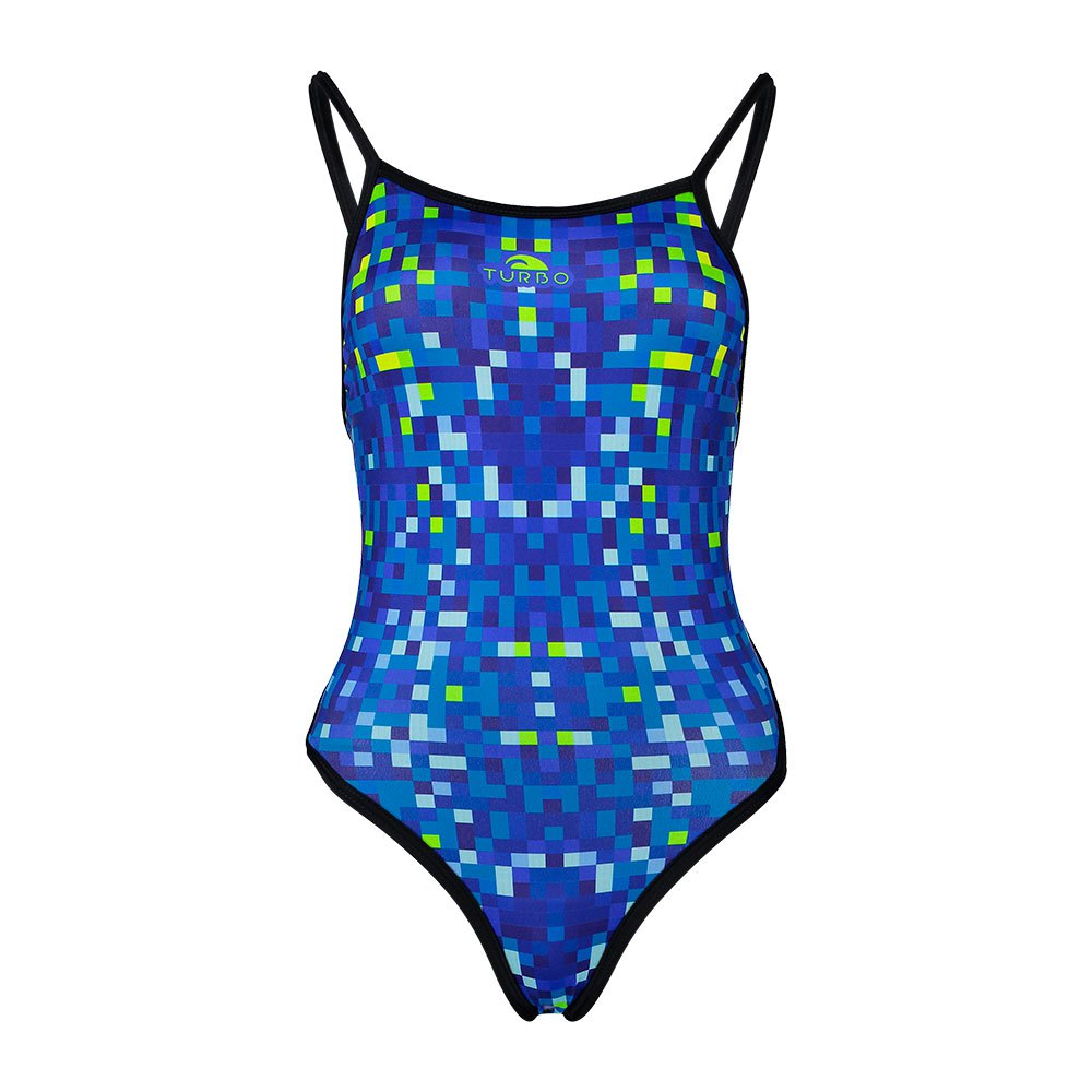 Turbo Pixels Revolution Swimsuit Blau XL Frau von Turbo