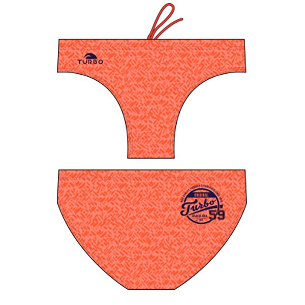 Turbo Plain Swimming Brief Orange XL Mann von Turbo