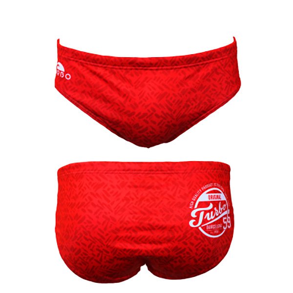 Turbo Plain Swimming Brief Rot XL Mann von Turbo