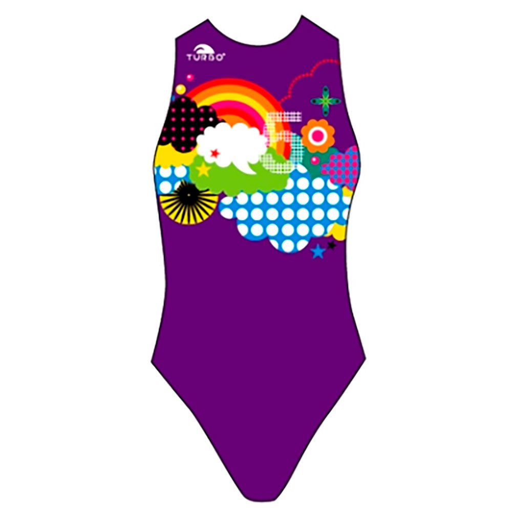 Turbo Rainbow Swimsuit Lila 2XL Frau von Turbo