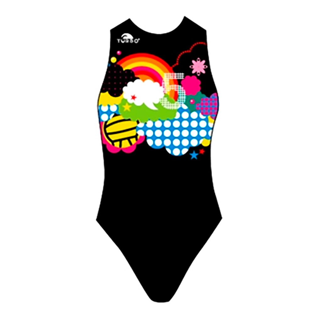 Turbo Rainbow Swimsuit Schwarz 2XL Frau von Turbo