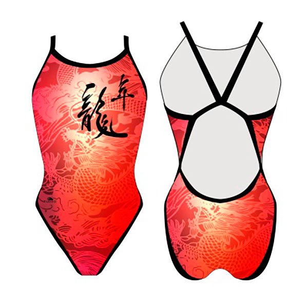 Turbo Revolution Chinese Dragon Swimsuit Orange 12-24 Months Mädchen von Turbo