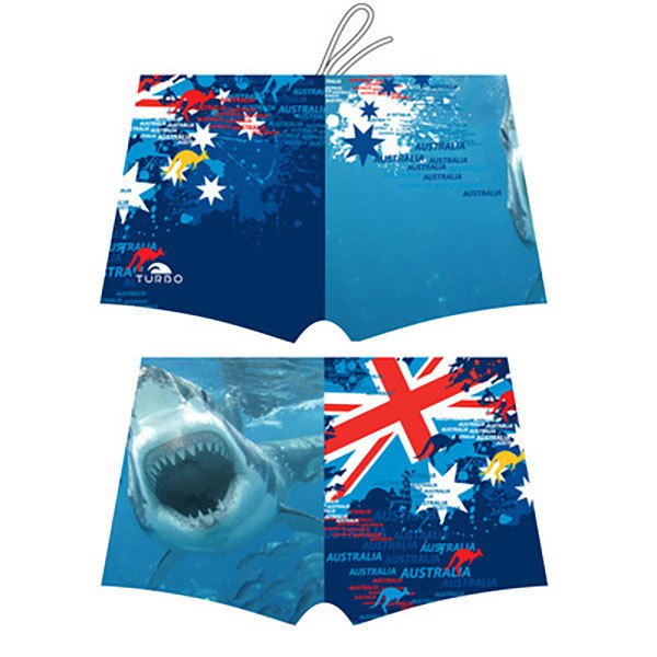 Turbo Shark Australia 2015 Swim Boxer Blau 2XL Mann von Turbo