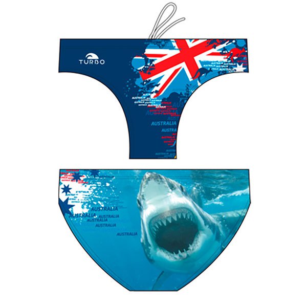 Turbo Shark Australia 2015 Waterpolo Swimming Brief Blau 3XL Mann von Turbo
