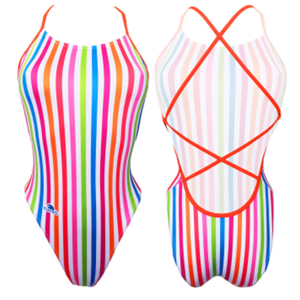 Turbo Sirene Lines Haba 2019 Swimsuit Blau,Rosa L Frau von Turbo