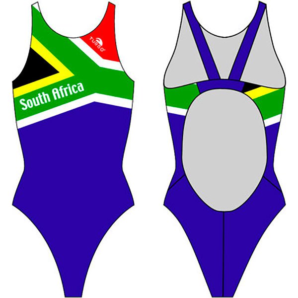 Turbo South Africa Pro Resist Swimsuit Blau 4XL Frau von Turbo