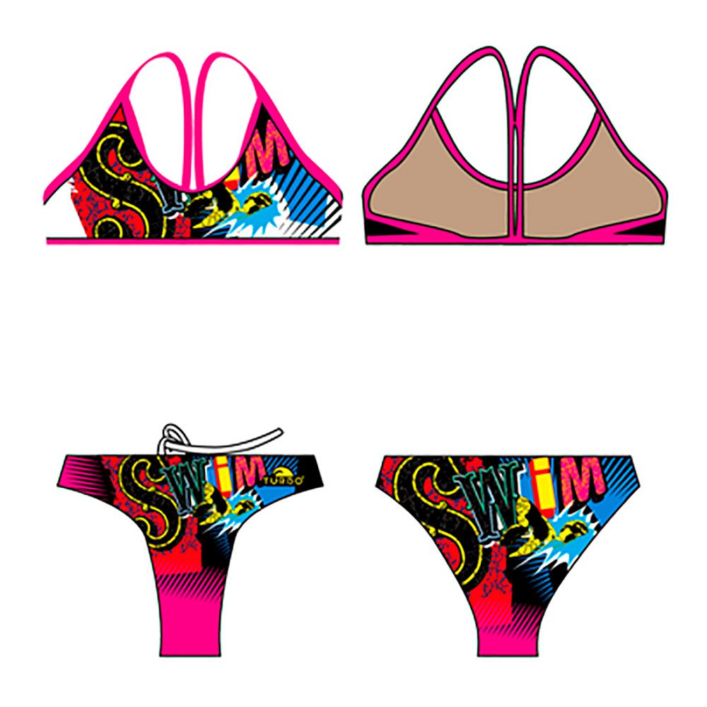 Turbo The Swim Swimsuit Rosa 7-8 Years Mädchen von Turbo