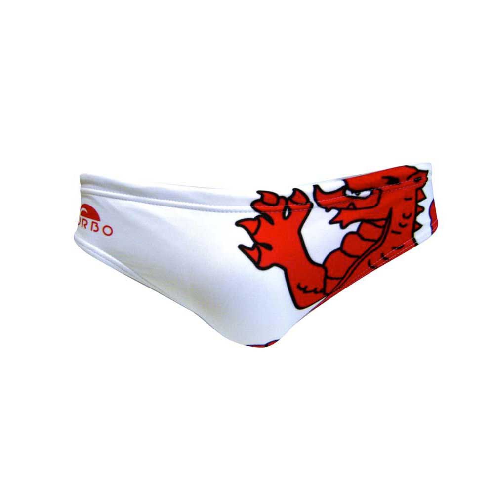 Turbo Wales Dragon Swimming Brief Weiß 2XL Mann von Turbo