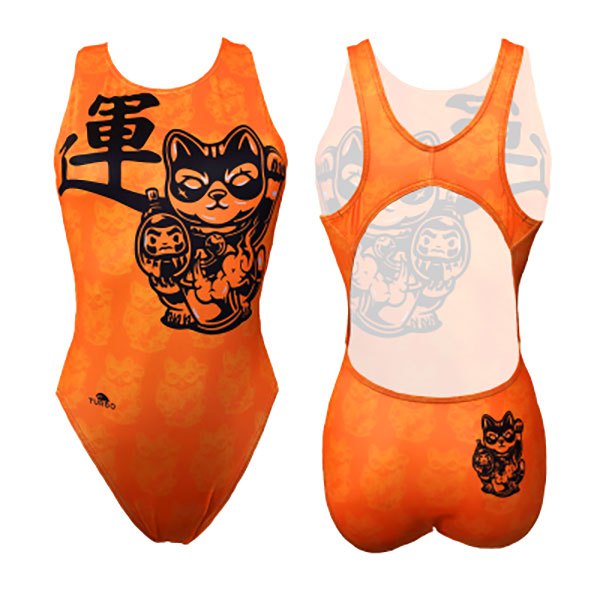 Turbo Wave Lucky Cat Swimsuit Orange 2XL Frau von Turbo