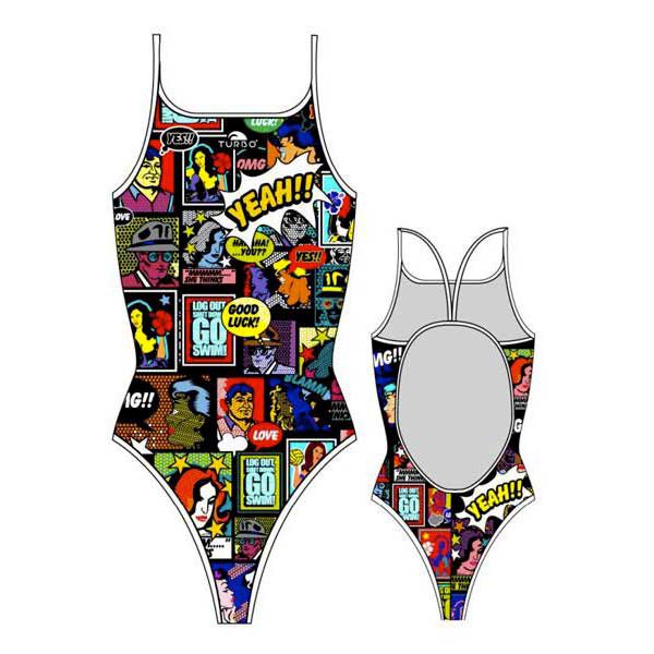 Turbo Yeah Comic Swimsuit Mehrfarbig M Frau von Turbo