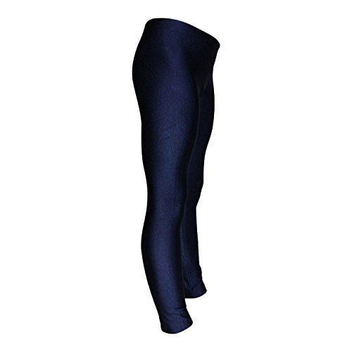 Leggings Turnhose aus Lycra mit Glanz Effekt in Dunkelblau oder Schwarz Farbe Dunkelblau, Größe 128 von Turnanzug-GymStern