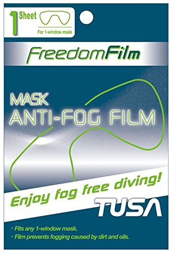 Tusa Anti-Beschlag-Folie – kein Beschlagen mehr, dampfende Nebel-Tauchmaske – 1 Fenstermaske von TUSA